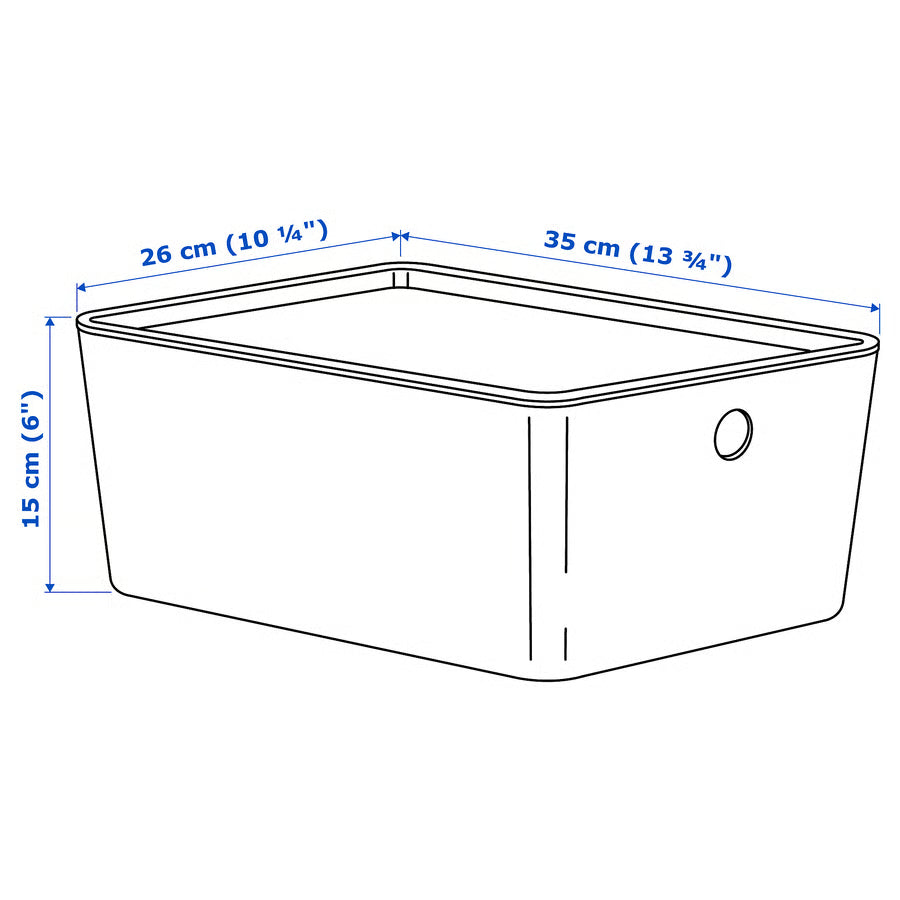 Box With Lid Medium Light Gray