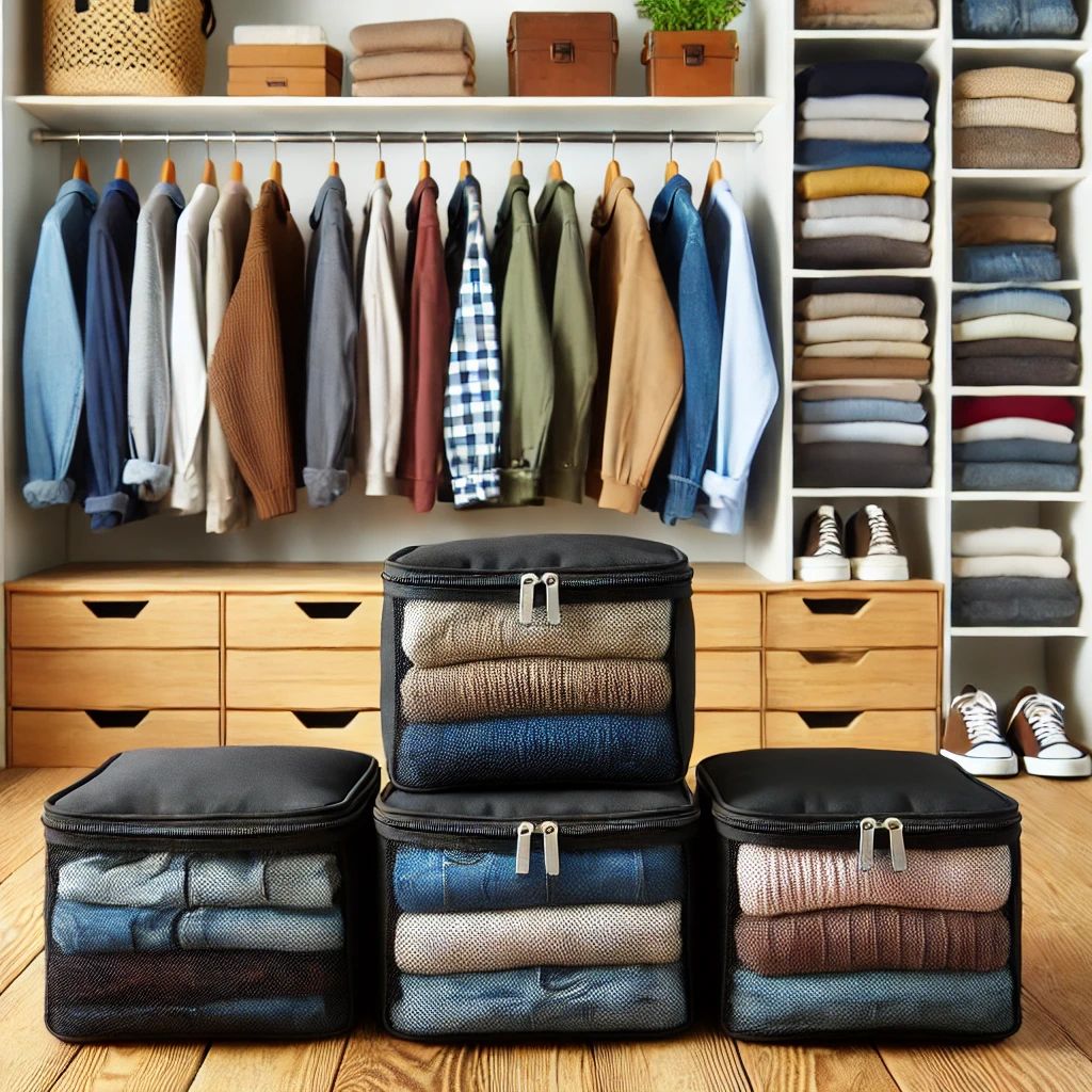 Deluxe Packing Cubes - Set of 3 - Black