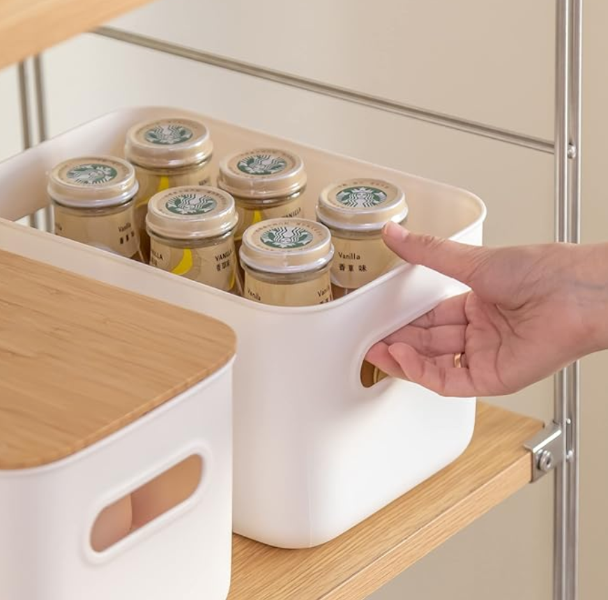 Bio-Resin Bin 6x12 w/ Divider Coconut