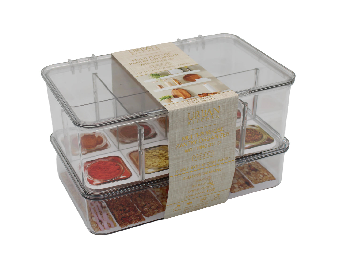 Multi Purpose Pantry Organizer 2 PK Small