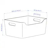 White Plastic Storage Bin Mate