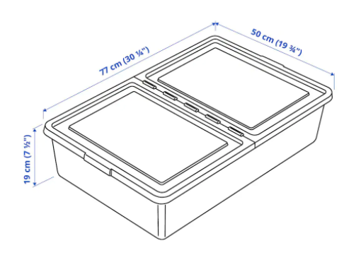 Off-White Storage Box Flat