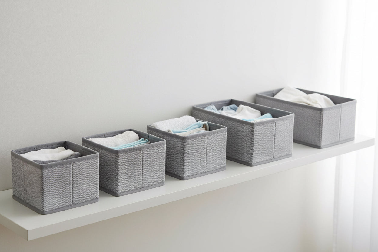 DRAWER ORG,3PC SET,GRY