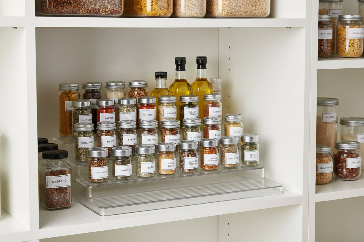 ORG,SPICE/VIT,TRAY,4TIER,CLR