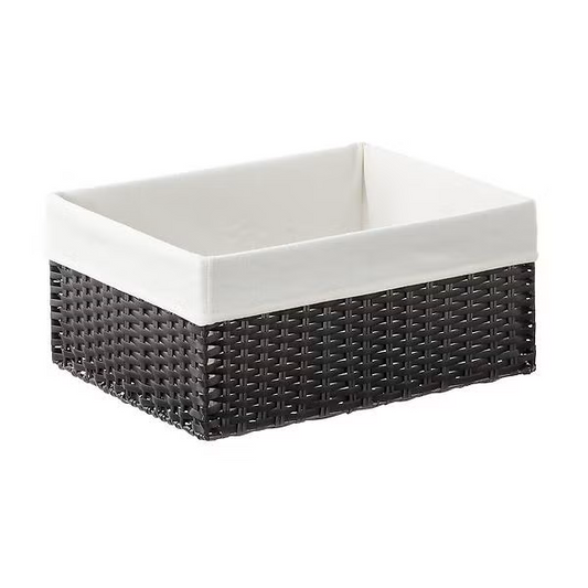 Montauk Rectangular Bin Smoke Large