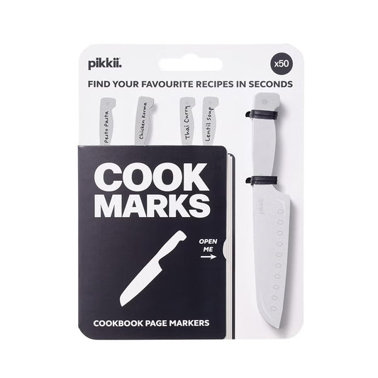 Pikkii Cookmarks Recipe Markers Grey Pkg/50