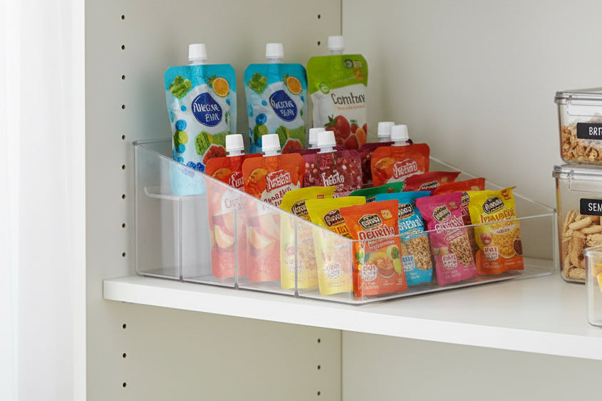 FOOD POUCH/PACKET,ORG,CLR