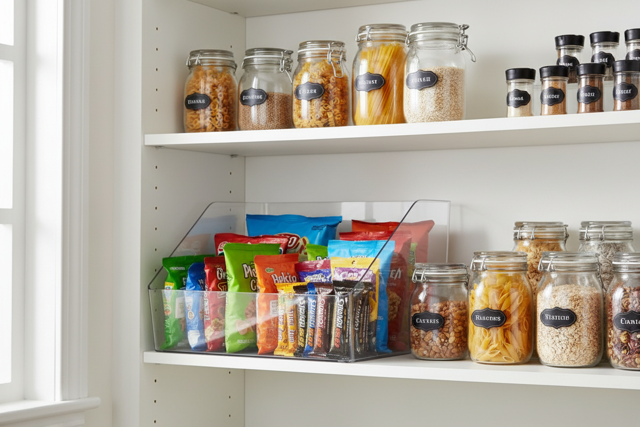 Open Front Bin Clear Large