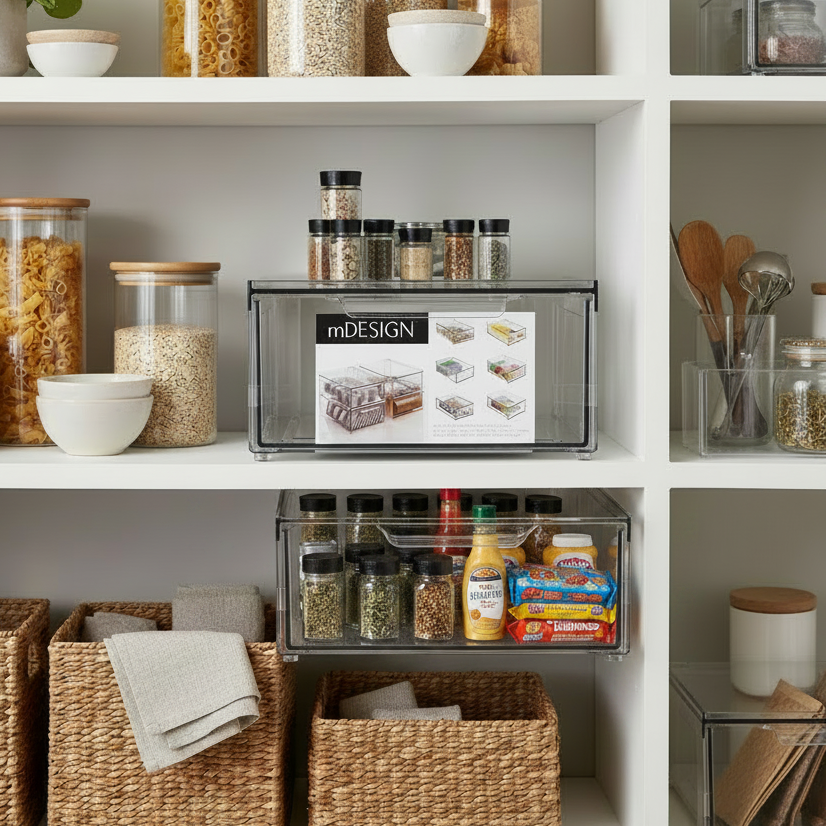 STACKABLE DRAWER, CLEAR