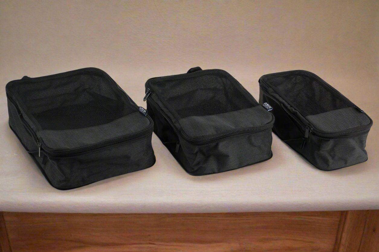 Deluxe Packing Cubes - Set of 3 - Black
