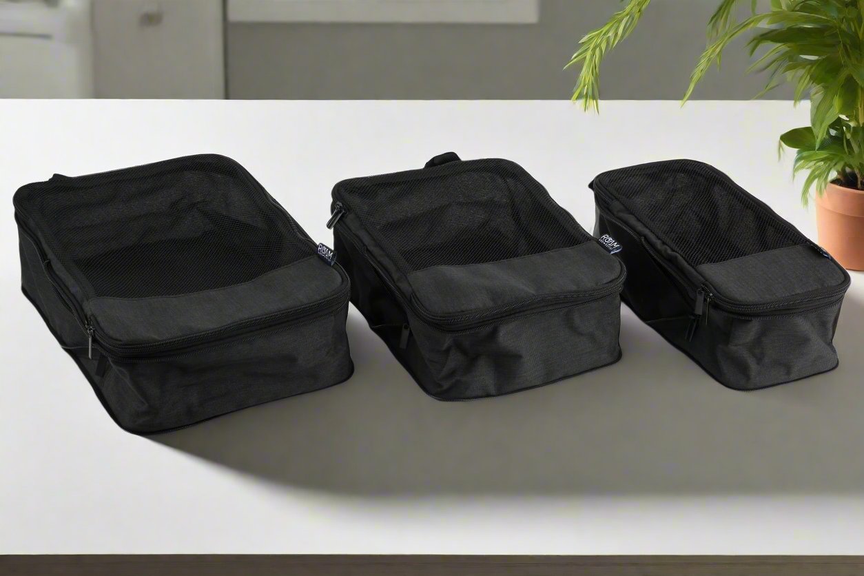 Deluxe Packing Cubes - Set of 3 - Black