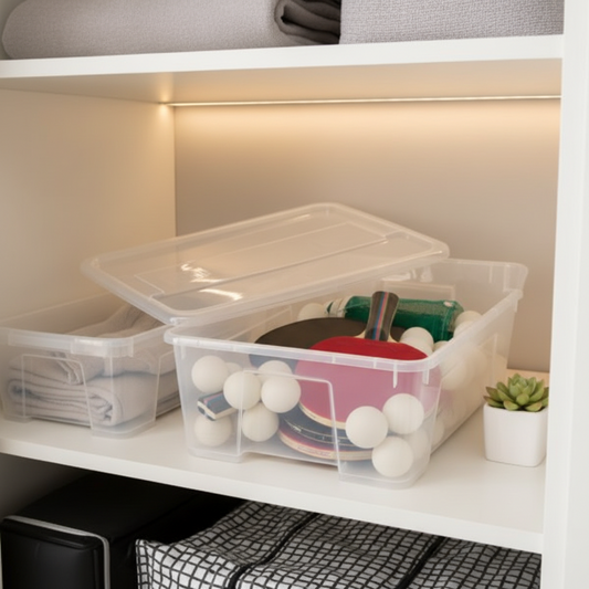 Storage Box Clear Small 3 Gal. w/Lid