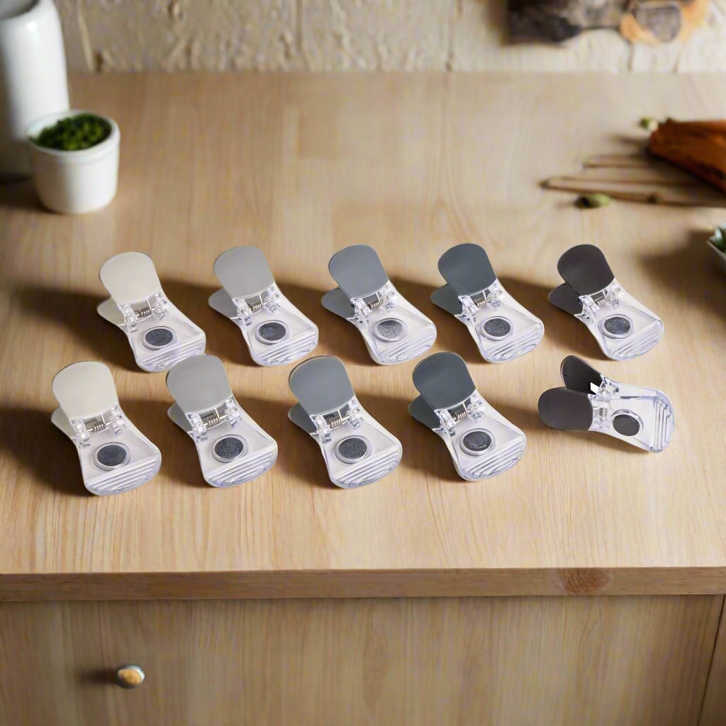 10pc Essential Solutions Magnetic Bag Clips