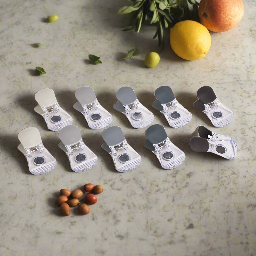10pc Essential Solutions Magnetic Bag Clips