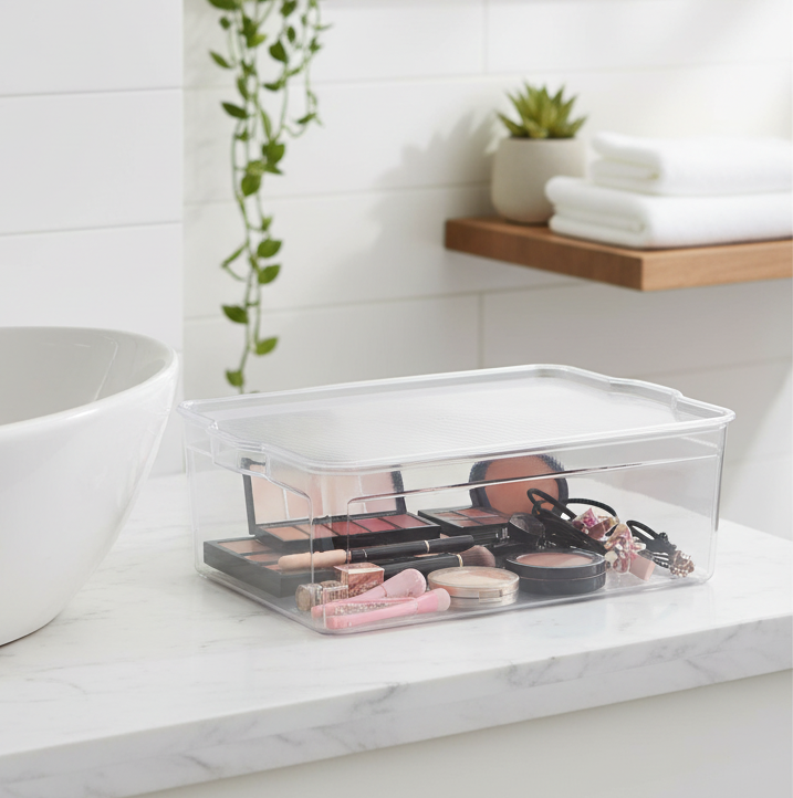 Premium Storage Bin w/Lid Medium