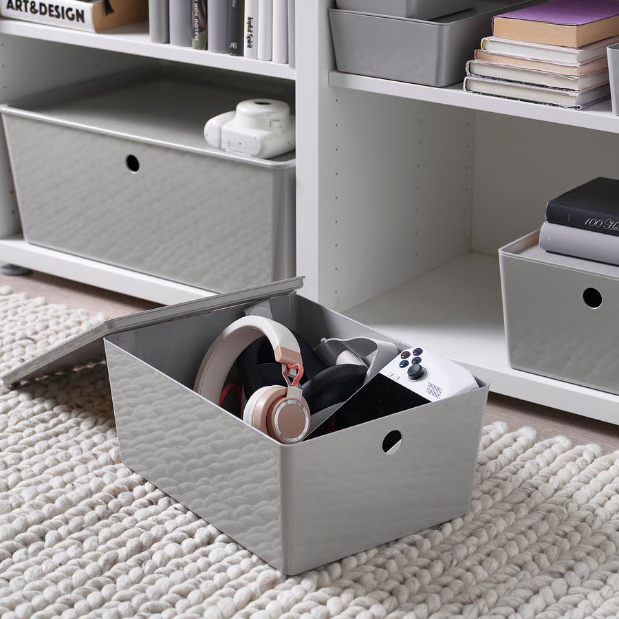 Box With Lid Medium Light Gray