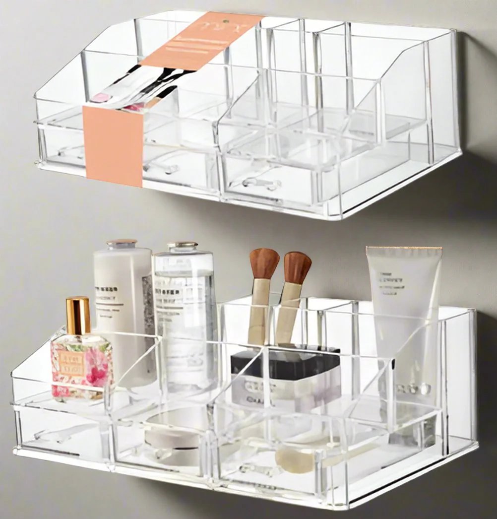 8 Comp w/ 3Drawer - Clear