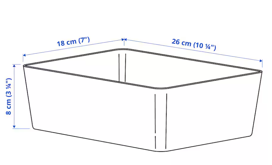 Box With Lid Large Light Gray