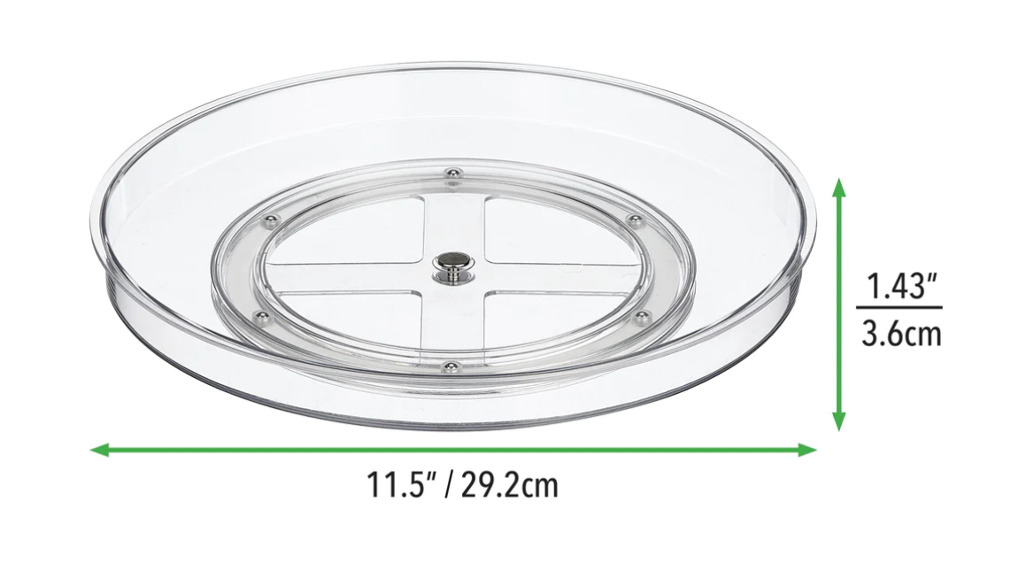 Turntable 11.5" x 1" Clear