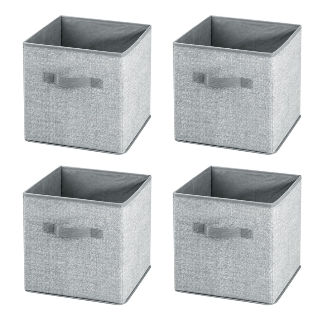 LINEN STORAGE CUBE GRAY