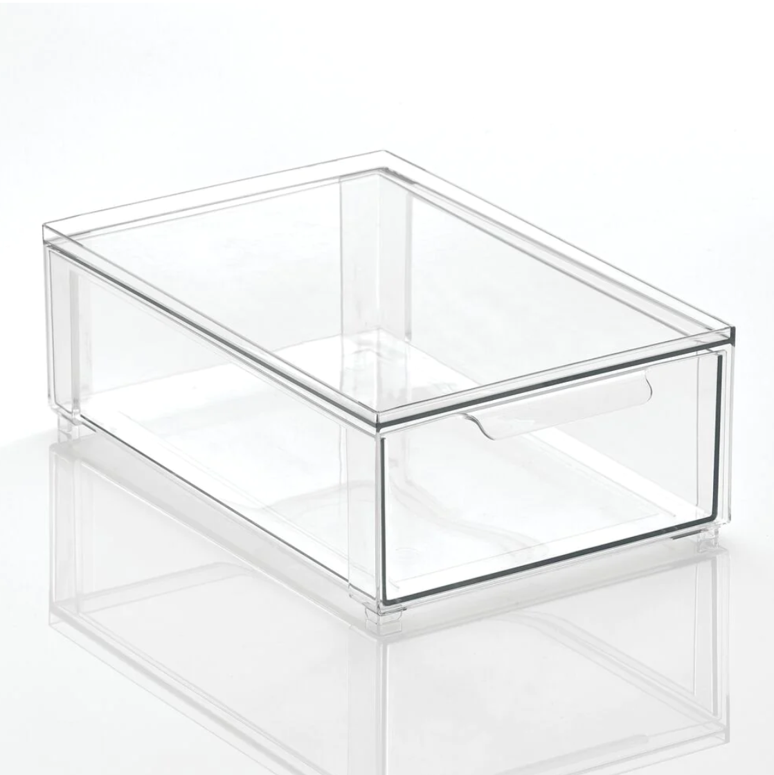 Acrylic Drawers Medium w/labels Set of 2