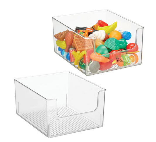 Front Dip Bin w/labels Clear Medium