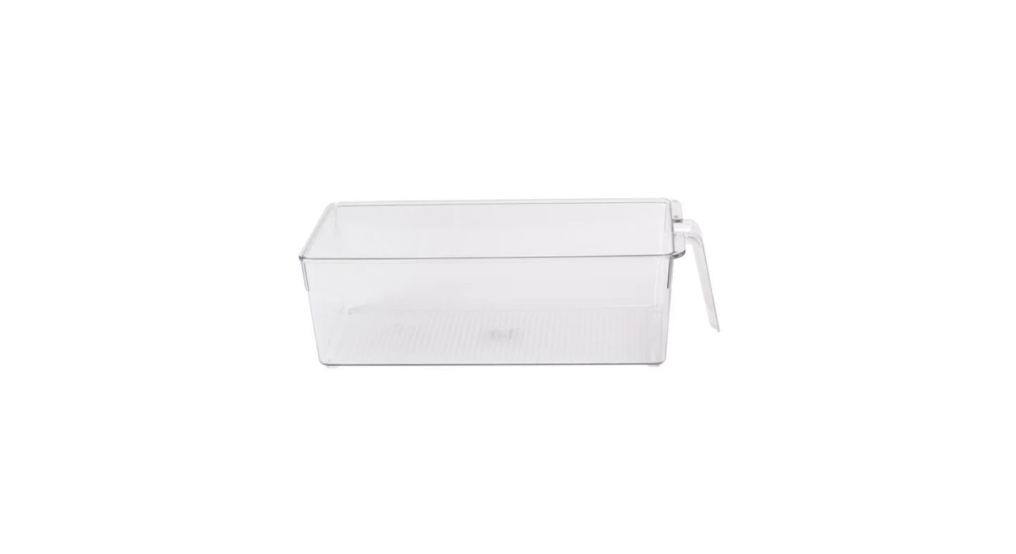 Handled Storage Bin Clear Small
