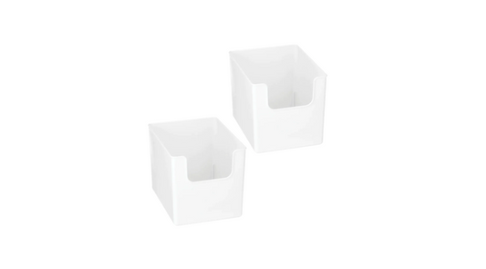 Front Dip Bin White Medium