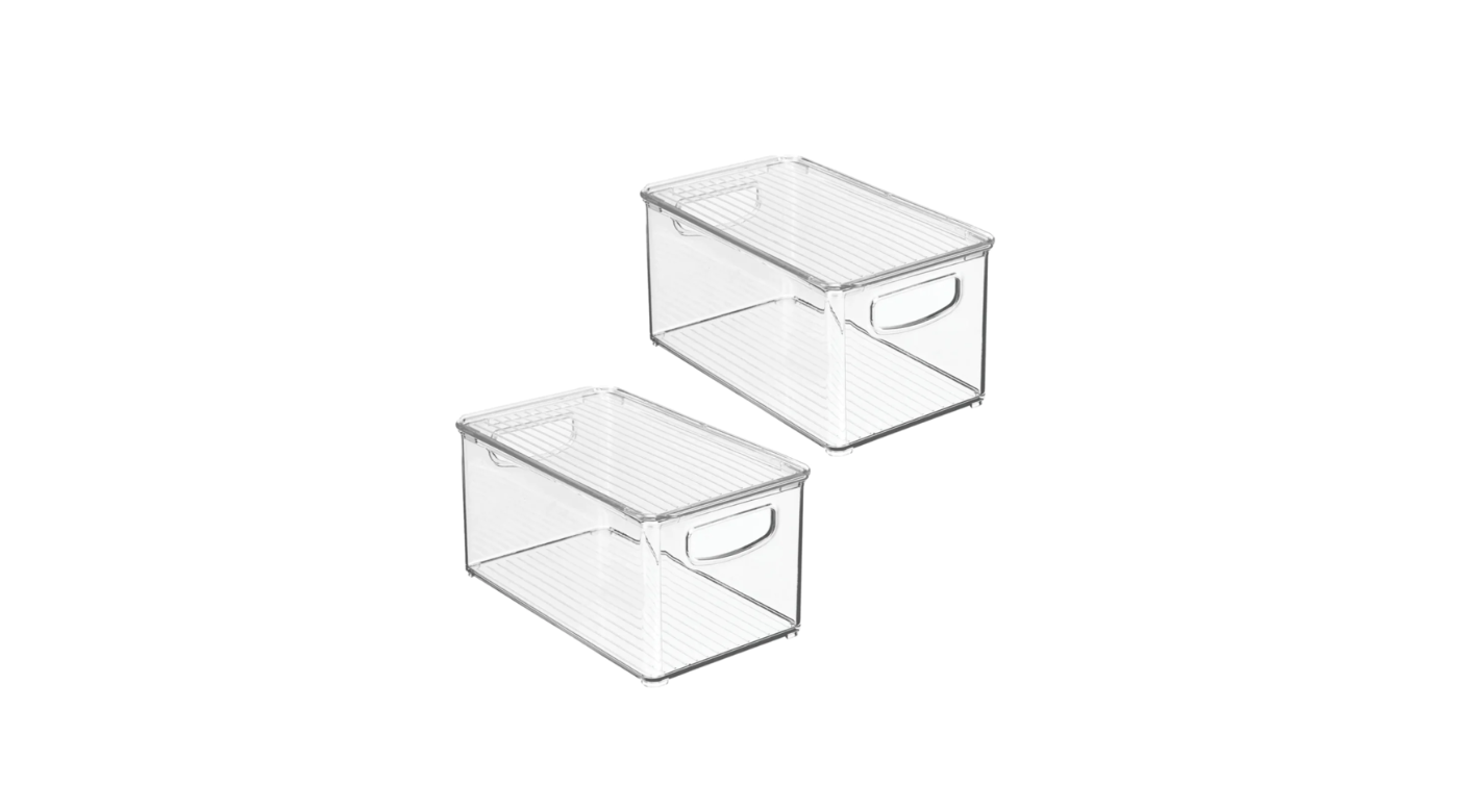 Stackable Storage Bin w/Lid Medium