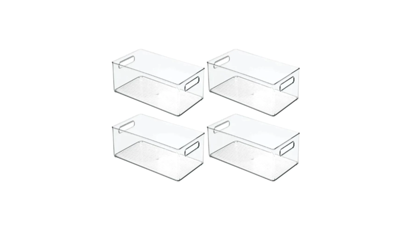 Stackable Storage Bin w/lid Large