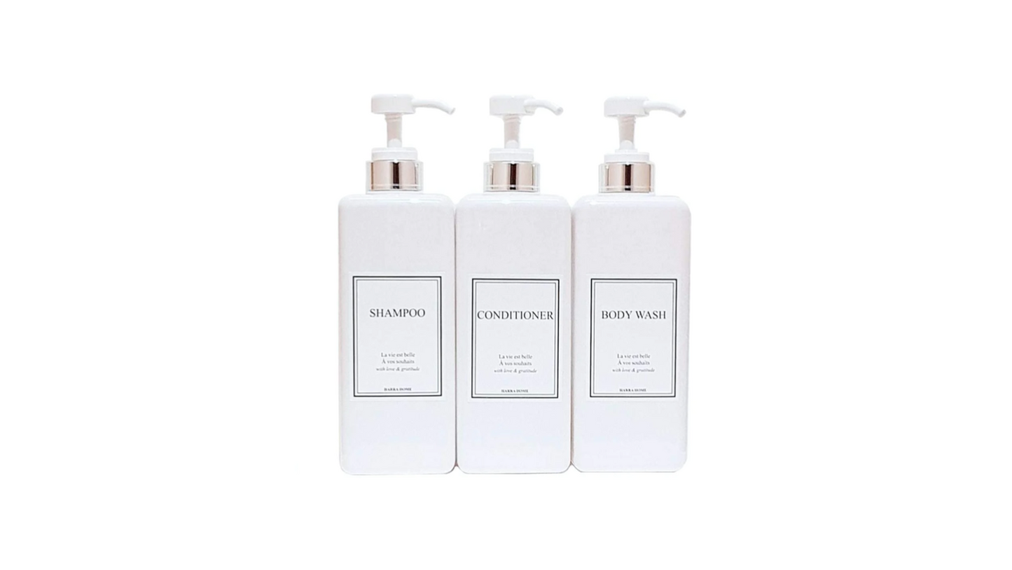 Pump Bottle Dispenser Set of 3