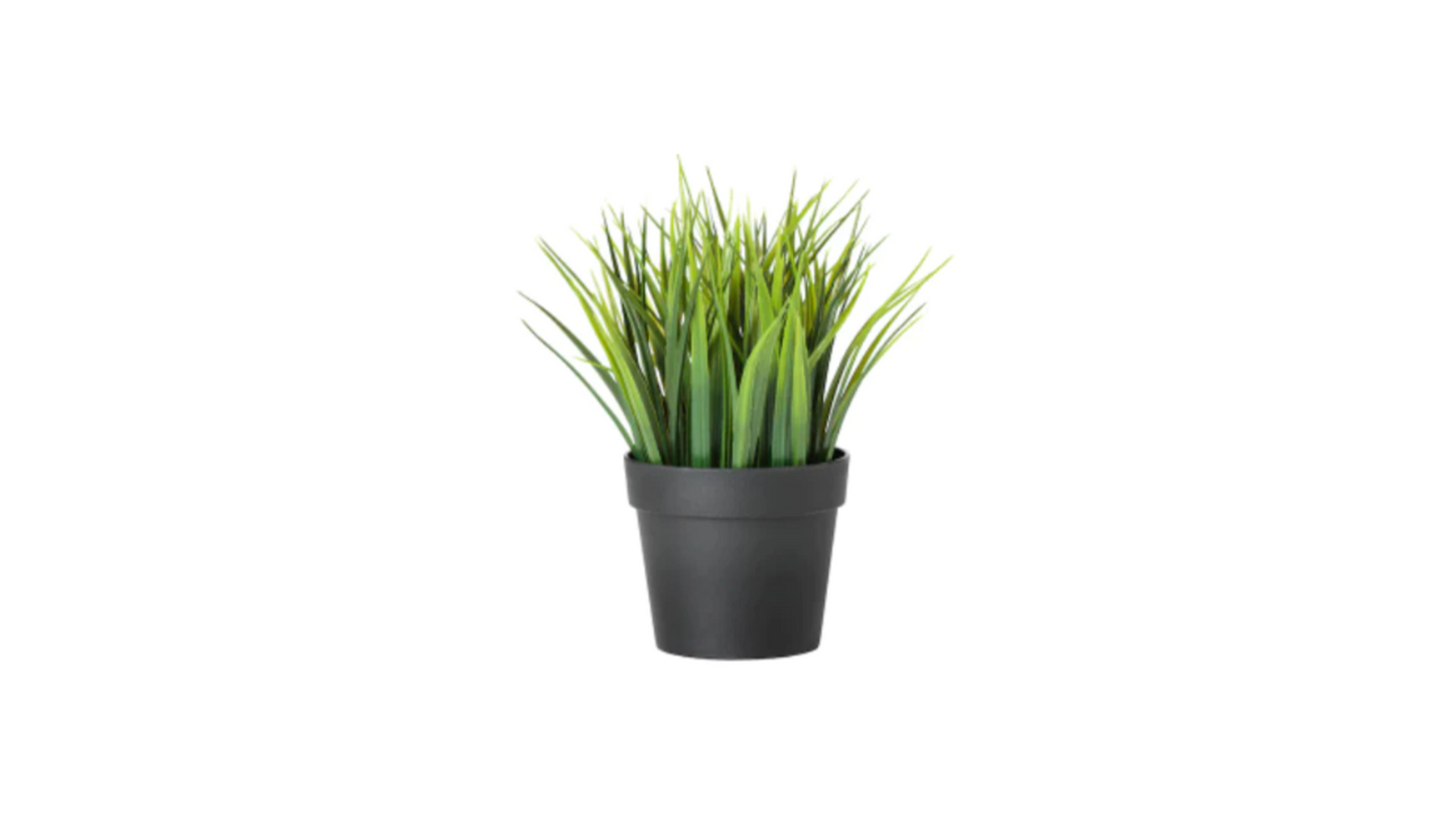 Artificial potted plant, Grass