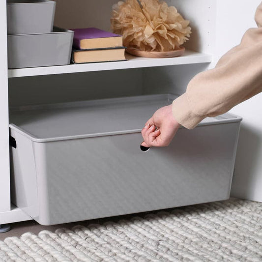 Box With Lid Large Light Gray
