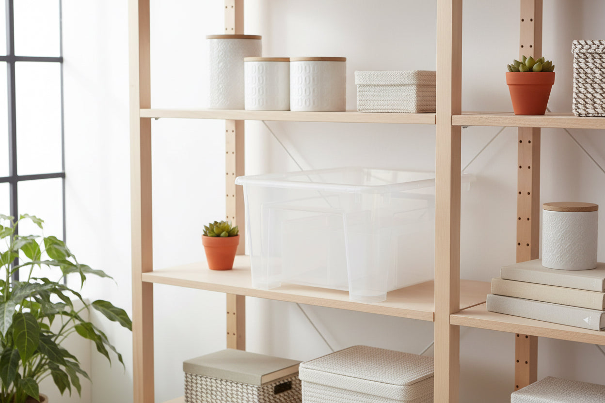 Storage Box Clear X-Small 1 Gal. w/Lid