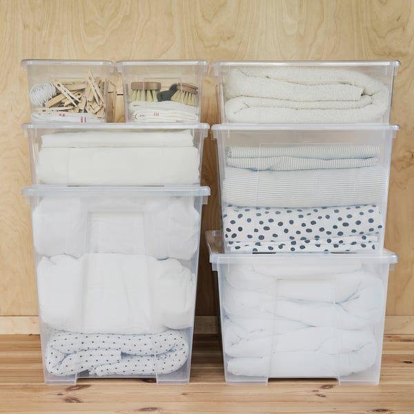 Storage Box Clear X-Small 1 Gal. w/Lid