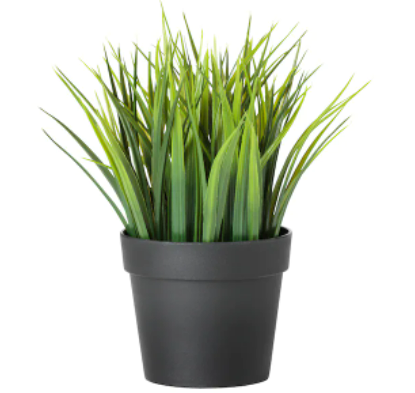 Artificial potted plant, Grass
