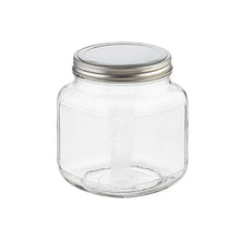 Load image into Gallery viewer, Glass Cracker Jar Aluminum Lid 1 qt.
