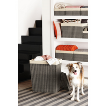 Load image into Gallery viewer, Montauk Rectangular Bin Grey Large
