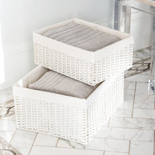 Load image into Gallery viewer, Montauk Rectangular Bin White Large
