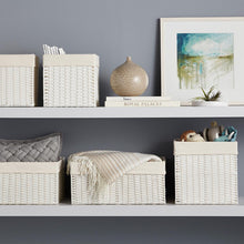 Load image into Gallery viewer, Montauk Rectangular Bin White Large
