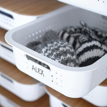 Load image into Gallery viewer, Nordic Storage Basket w/ Handles &amp; Lid Small
