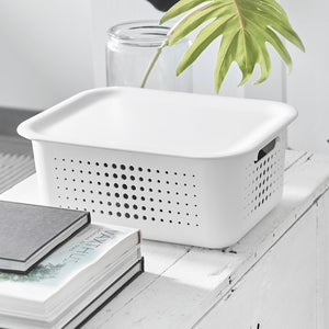 Nordic Storage Basket w/ Handles & Lid Large