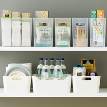 Load image into Gallery viewer, Plastic Storage Bin w/ Handles Off-White Medium
