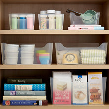 Load image into Gallery viewer, Plastic Storage Bin w/ Handles Clear Medium
