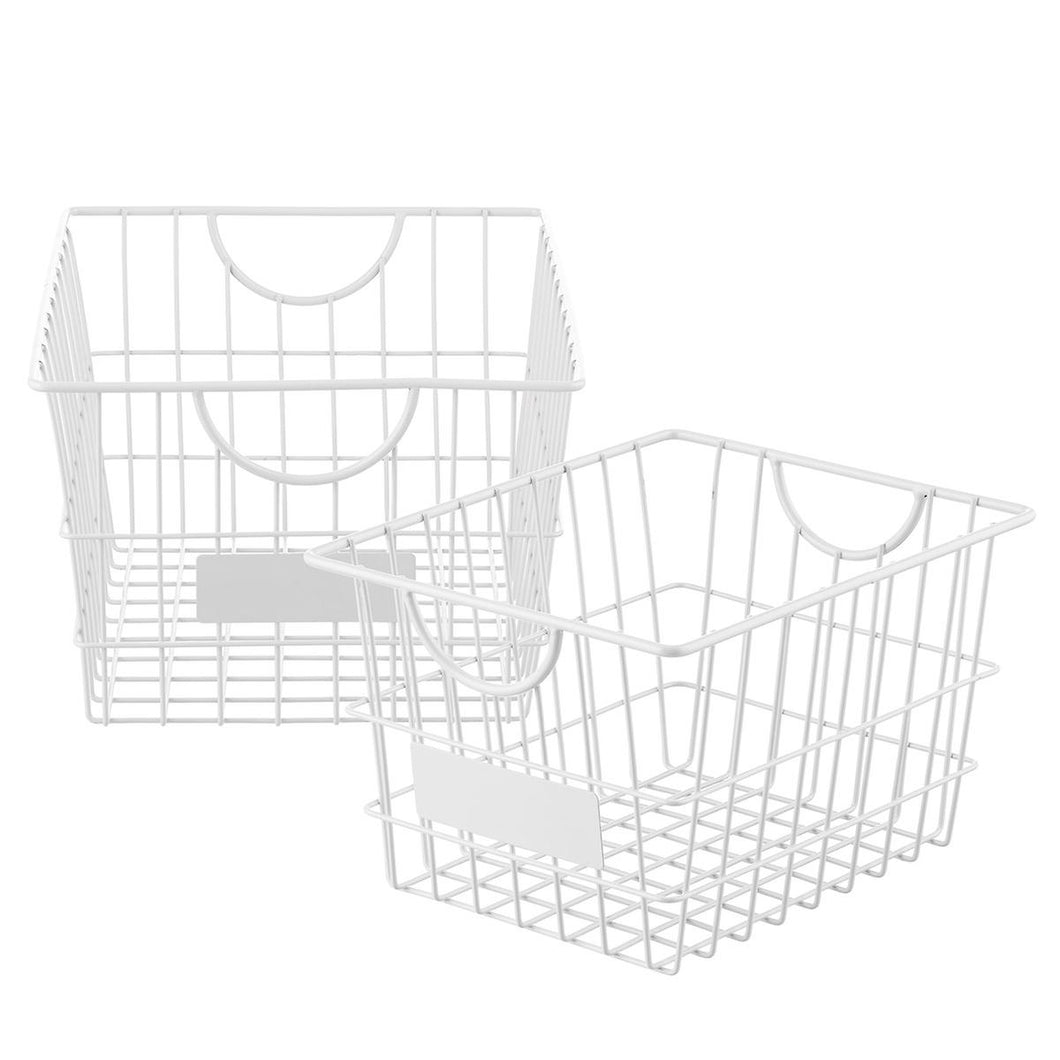 Wire Basket With Label Large
