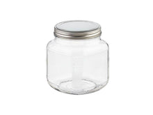 Load image into Gallery viewer, Glass Cracker Jar Aluminum Lid 1 qt.
