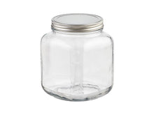 Load image into Gallery viewer, Glass Cracker Jar Aluminum Lid 2 qt.
