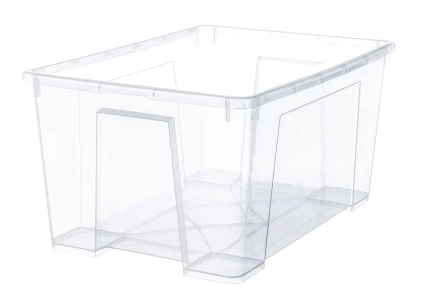 Storage Box Clear Large 12 Gal. w/Lid