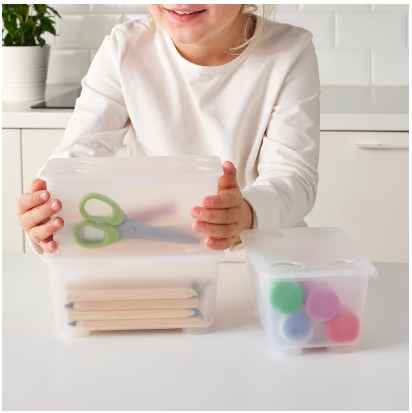 Box With Lid Clear / 3 Pack
