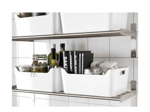 White Plastic Storage Bin